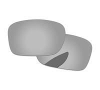 PapaViva Replacement Lenses for Oakley Holbrook Ti OO6048 Chrome Silver - Polarized