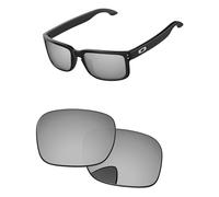PapaViva Replacement Lenses for Oakley Holbrook XL OO9417 59mm Sunglass Chrome Silver Pro+ Anti-reflective Polarized