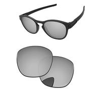 PapaViva Replacement Lenses for Oakley Latch OO9265 Chrome Silver - Polarized