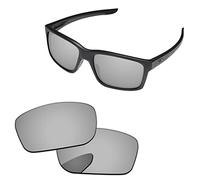 PapaViva Replacement Lenses for Oakley Mainlink OO9264-57mm Sunglasses Frame Pro+ Chrome Silver Polarized