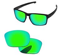 PapaViva Replacement Lenses for Oakley Sliver OO9262/Sliver Asian Fit/Sliver Folding/Sliver Foldable OO9246 Bluish Green - Polarized