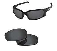 PapaViva Replacement Lenses for Oakley Split Jacket OO9099/Wind Jacket/Split Jacket Asian Fit Black Grey - Polarized