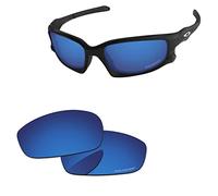 PapaViva Replacement Lenses for Oakley Split Jacket OO9099/Wind Jacket/Split Jacket Asian Fit Deep Water - Polarized