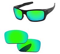PapaViva Replacement Lenses for Oakley Turbine OO9263 Bluish Green - Polarized