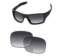 PapaViva Replacement Lenses for Oakley Turbine OO9263 Grey Gradient - Polarized