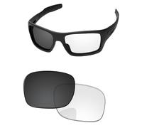 PapaViva Replacement Lenses for Oakley Turbine OO9263 Pro+ Adapt Gray Photochromic