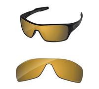PapaViva Replacement Lenses for Oakley Turbine Rotor OO9307-32mm Sunglass Bronze Gold Polarized