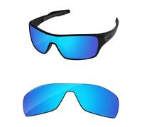 PapaViva Replacement Lenses for Oakley Turbine Rotor OO9307-32mm Sunglass Ice Blue Polarized
