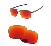 PapaViva Replacement Lenses & Rubber Kits for Oakley Gauge 6 OO6038 Fire Red - Polarized