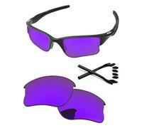 PapaViva Replacement Lenses & Rubber Kits for Oakley Half Jacket 2.0 XL OO9154 62mm Sunglass Plasma Purple Polarized