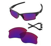 PapaViva Replacement Lenses & Rubber Kits for Oakley Half Jacket 2.0 XL OO9154 62mm Sunglass Pure Performance Indigo Road Pro+