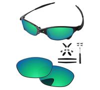 PapaViva Replacement Lenses & Rubber Kits for Oakley Juliet Pro+ Bluish Green Polarized