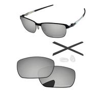 PapaViva Replacement Lenses & Rubber Kits for Oakley Tinfoil OO4083 Chrome Silver - Polarized