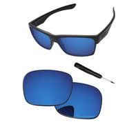 PapaViva Replacement Lenses & Screwdriver for Oakley TwoFace OO9189 Sunglass Deep Water Polarized