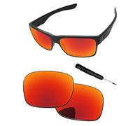 PapaViva Replacement Lenses & Screwdriver for Oakley TwoFace OO9189 Sunglass Fire Red Polarized