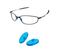 PapaViva Replacement Nose Pads Nose Pieces for Oakley Ejector OO4142 - Euro Fit (1 Pair Packed-Dark Blue)