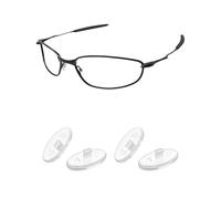 PapaViva Replacement Nose Pads Nose Pieces for Oakley Ejector OO4142 - Euro Fit (2 Pairs Packed-Clear)