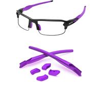 PapaViva Replacement Rubber Kits Nose Pads Pieces & Earsocks for Oakley Flak 2.0 OO9295/Flak 2.0 XL OO9188 Sunglasses - Purple