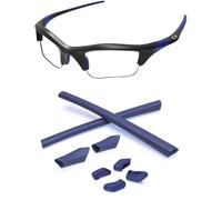PapaViva Replacement Rubber Kits Nose Pads Pieces & Earsocks for Oakley Half Jacket/Half Jacket XLJ Sunglasses - Navy Blue
