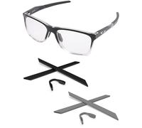 PapaViva Replacement Rubber Kits Nose Pieces & Earsocks for Oakley Activate OX8173 / Activate AF OX8169F - Black & Grey