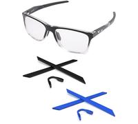 PapaViva Replacement Rubber Kits Nose Pieces & Earsocks for Oakley Activate OX8173 / Activate AF OX8169F - Black & Blue