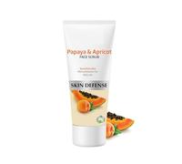 Papaya & Apricot Face Scrub - 80g | Gentle Exfoliating Scrub for Sensitive Skin | Removes Dead Skin, Blackheads & Whiteheads | Reduces Dark Spots & Lightens Skin Tone
