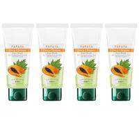 Papaya Deep Cleanse Face Wash | Gentle Exfoliation | Visibly Glowing Skin | 100% Botanical Extracts | Suitable for All Skin Types | 100ml (Pack of 4)