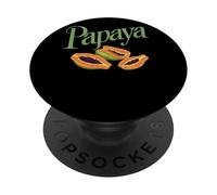 Papaya Fresh Tropical Fruit Vibes PopSockets Adhesive PopGrip