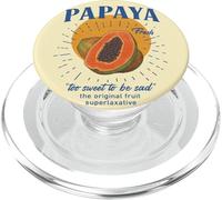 Papaya Fruit Too Sweet to be Sad Funny Laxative Summer vibe PopSockets PopGrip for MagSafe