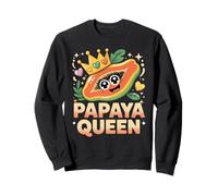 Papaya Queen Cute Tropical Fruit Crown Sweatshirt