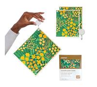 Papaya Reusable Paper Towels 2-Pack - 2 Sheets + 1 Hooks, Quick Drying, No Odor, 1 Sheet Replaces 17 Rolls, Washable Kitchen Cloth, Sustainable Dish Sponge, Eco Friendly Gift