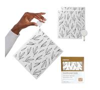 Papaya Reusable Paper Towels 2-Pack - 2 Sheets + 1 Hooks, Quick Drying, No Odor, 1 Sheet Replaces 17 Rolls, Washable Kitchen Cloth, Sustainable Dish Sponge, Eco Friendly Gift