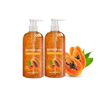 Papaya Shower Gel, Whitening Shower Gels, Papaya, Whitening Smoothing Exfoliating Body Wash, Liquid Soap, Moisturizing Shower Gel For Dark Skin, Care for Pale Skin, Fresh and Lasting Fragrance (2)