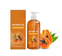 Papaya Shower Gel, Whitening Shower Gels, Papaya, Whitening Smoothing Exfoliating Body Wash, Liquid Soap, Moisturizing Shower Gel For Dark Skin, Care for Pale Skin, Fresh and Lasting Fragrance (1)