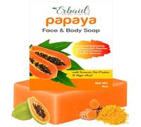 Papaya Soap Face & Body Wash - Skin Brightening Papaya Soap Bar for Dark Spots - Reduce Acne, Cleanse Scars, & Even Skin Tone - with Turmeric, Kojic Acid & Essential Oils - for All Skin Types