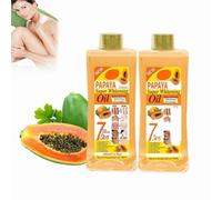 Papaya Super Whitening Oil 7 Days, Papaya Oil for Skin, Papaya Oil for Lightening Dark Skin, Face and Body Moisturizer Nourishing, Papaya Super Whitening Oil Body Repair (2 Pcs)