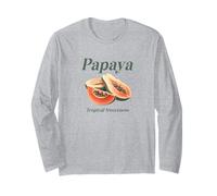 Papaya Sweet Tropical Fruit, Laid-back Vacation,Island Vibes Long Sleeve T-Shirt
