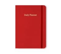 PAPBOO A5 Handy, Easy to Carry Executive Daily Planner For 3 Months Daily Planning, Writing Notes, To Do List, Journal Diary, Gift(Red)