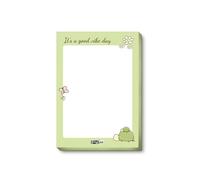 PAPBOO Easy to carry Cute A6 Size Tear-off Notepads,90 Sheets,100 GSM, Gift(Good Vibes Day)