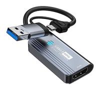 Papeaso Video Capture Card, 4K HDMI to USB3.0/Type-C Capture Card, 1080P 60FPS Video Capture Device, for Streaming, Teaching,Gaming, Video conferencing or Live Broadcasting