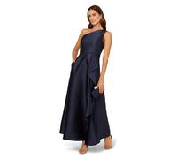 Papell Studio One Shoulder Mikado Gown In Navy Navy 6