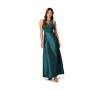 Papell Studio Women's Bead Combo Taffeta Long Dress in Dark Green | Size: 8 Papell Studio Dark Green 8