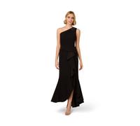 Papell Studio Women's Beaded Knit Crepe Gown in Black | Size: 12