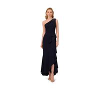 Papell Studio Women's Beaded Knit Crepe Gown in Navy | Size: 12 Papell Studio Navy 12