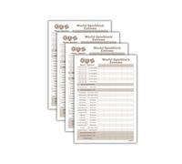 papello Extreme A6 Dice Game Pad - Replacement Pad Small for Dice Game Extreme DIN A6, 2 Blocks, Design and Made in Germany, Environmentally Friendly Print (2, A6)