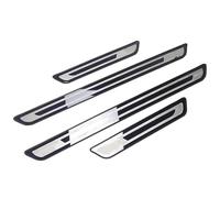 PAPEP 4 Pcs Stainless Steel Door Sill Protector for Range Rover Sport 2010-2013(without computer box,light Square), Custom Fit Kick Plates Welcome Pedal Cover Anti-Scratch Scuff Guard