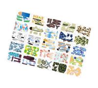 Paper 3D Puzzles - Kids Brain Teasers for Cognitive Boosting | Recyclable Cardboard with Interlocking Tabs, Small Animal Architecture Model, Creative Educational Game for Air Travel