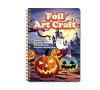 Paper Activity Book Coloring Craft Notebook Kids Foil Art Sticker Projects Activity Pad for Crafting Enjoyment Kids Creativity