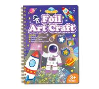 Paper Activity Book Coloring Craft Notebook Kids Foil Art Sticker Projects Activity Pad for Crafting Enjoyment Kids Creativity