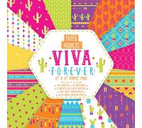 Paper Addicts Viva Forever 6"x6" Pad-30 Sheets-15 Designs-100GSM-Acid & Lignin Free-for Card Making, Papercraft, Scrapbooking, Die Cutting and Home Décor, Multicolour, 6" x 6" Paper Pad